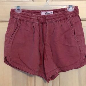 Hollister Ultra High Rise Red-washed Shorts